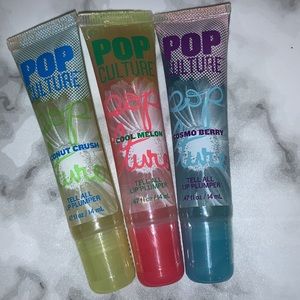 3x New Lip Plumpers Cosmo Berry, Coconut Crush & Cool Melon Liplicious